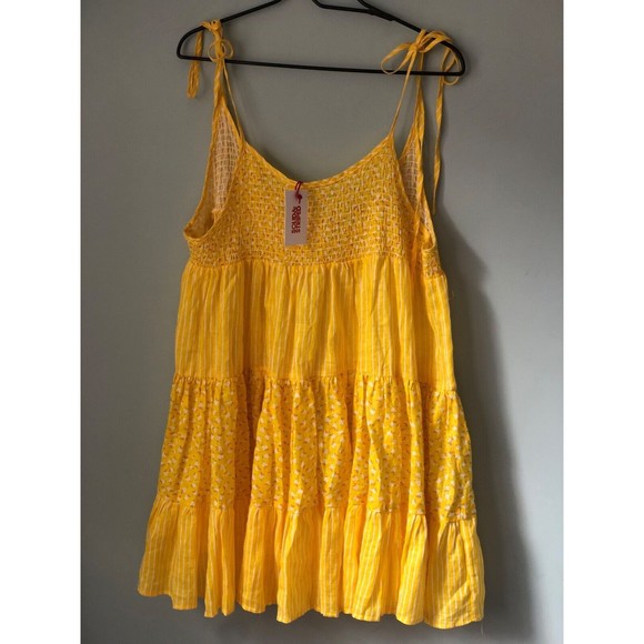 NWT Solid & Striped The Parker Dress in Ditsy Floral Yellow - Picture 2 of 7